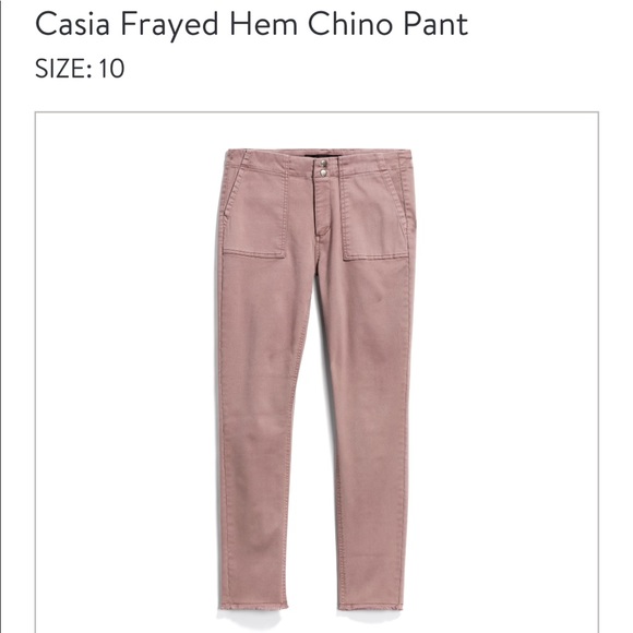 tinsel casia frayed hem chino pant